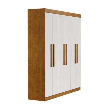 Guarda-Roupa Casal Flórida 6 PT Imbuia e Off White - Mobly Imagem de Guarda-Roupa Casal Flórida 6 PT Imbuia e Off White