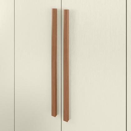 Imagem de Guarda Roupa Casal Grande Rosário 8 Portas 4 Gavetas Cor Jatoba e Areia