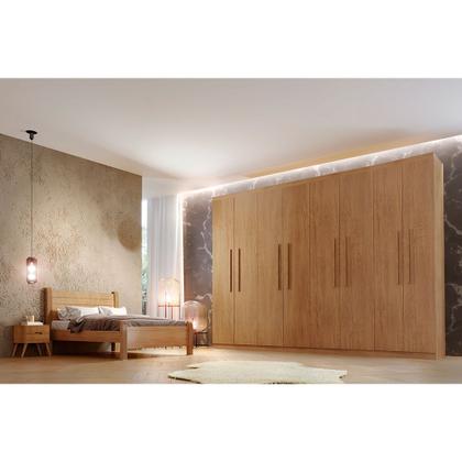 Imagem de Guarda Roupa Casal Hera MDF 8 Portas e 4 Gavetas Rufato
