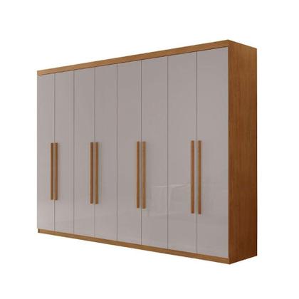 Imagem de Guarda Roupa Casal Heros Com 8 Portas E 4 Gavetas Moderna Naturalle/off White