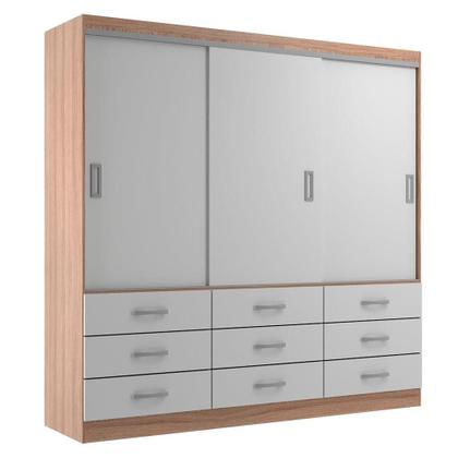 Imagem de Guarda-Roupa Casal Isabela 3 PT 9 GV Off White