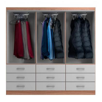 Imagem de Guarda-Roupa Casal Isabela 3 PT 9 GV Off White