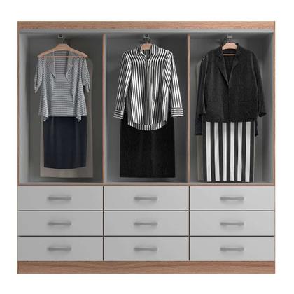 Guarda-Roupa Casal Isabela 3 PT 9 GV Off White - Modern Imagem de Guarda-Roupa Casal Isabela 3 PT 9 GV Off White