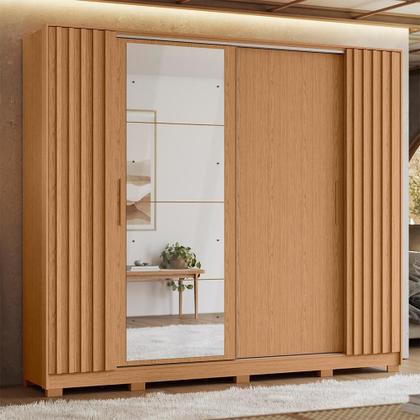 Imagem de Guarda Roupa Casal Jacarandá 4 Portas Flex com 4 Espelhos - Móveis Albatroz