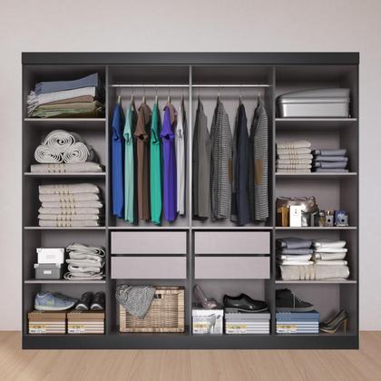 Imagem de Guarda Roupa Casal Lisboa 8 Portas 4 Gavs Com Pés