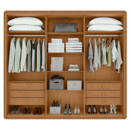 Imagem de Guarda-roupa Casal Loop 6 Portas 100% MDF