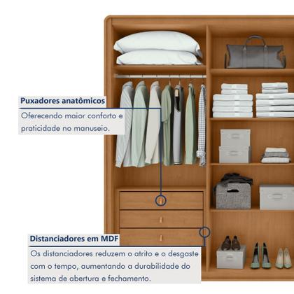Imagem de Guarda-roupa Casal Loop 6 Portas 100% MDF