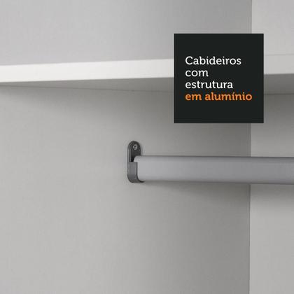 Imagem de Guarda-Roupa Casal Madesa Austin 4 Portas de Correr com Espelhos 3 Gavetas R