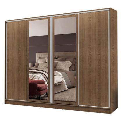 Imagem de Guarda-Roupa Casal Madesa Cronos 4 Portas de Correr com Espelhos