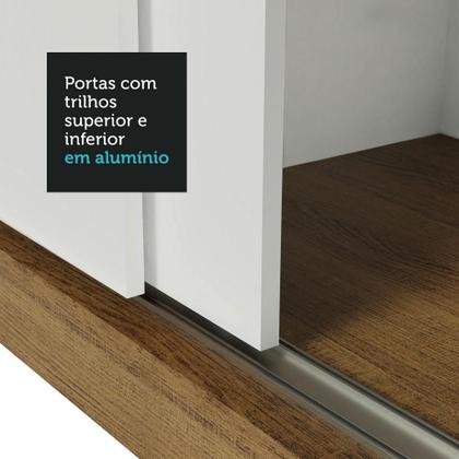 Imagem de Guarda Roupa Casal Madesa Mônaco 3 Portas de Correr com Espelho