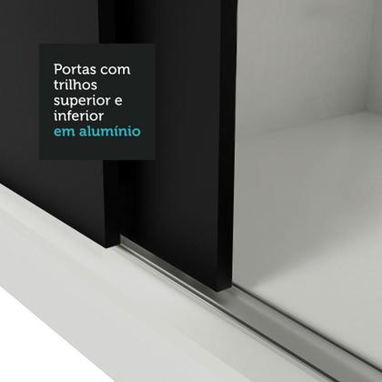 Imagem de Guarda-Roupa Casal Madesa Reno 3 Portas de Correr com Espelho