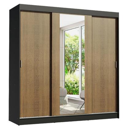 Imagem de Guarda-Roupa Casal Madesa Reno 3 Portas de Correr com Espelho