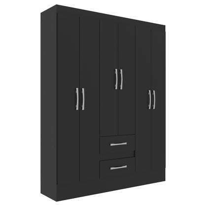 Imagem de Guarda-Roupa Casal Magistral 6 Portas 2 Gavetas Preto