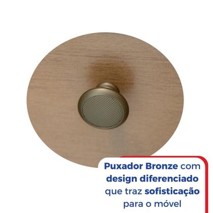 Imagem de Guarda-Roupa Casal MDF 8 Portas Império Marrom/Castanho