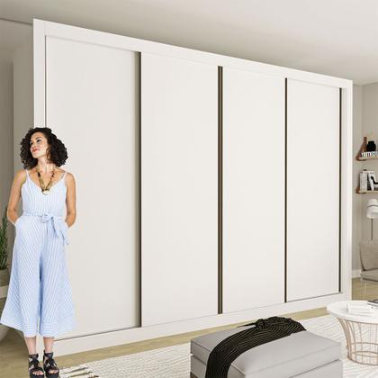 Imagem de Guarda Roupa Casal Milano 4 Portas 4 Gavetas Minastex