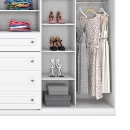 Imagem de Guarda-Roupa Casal Mississipi 6 PT 4 GV Branco