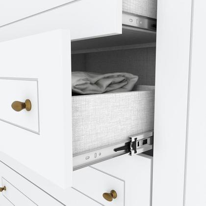 Imagem de Guarda-Roupa Casal Mississipi 6 PT 4 GV Branco