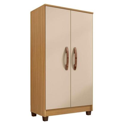 Imagem de Guarda Roupa Casal Modena com Cômoda Cannes 5 Gavetas e Armário Multiuso Recife Carvalho Off White  Incorplac