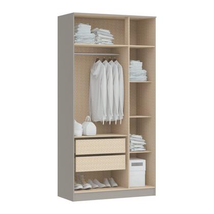 Imagem de Guarda Roupa Casal Modulado 3 Peças 8 Portas 3 Gavetas Wood