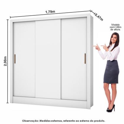 Imagem de Guarda-roupa Casal Modulado 4 Portas com Cama Santiago 3 Portas 5 Gavetas