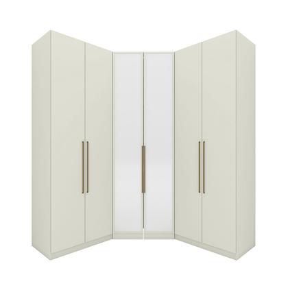 Imagem de Guarda-Roupa Casal Modulado Seletto 6 Portas 3 Gavetas com Espelho Me31 Areia - Henn