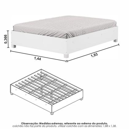 Imagem de Guarda Roupa Casal Modulado Sevilha 5 e 2 Portas 8 Gavetas com Cama Casal Carioca Móveis