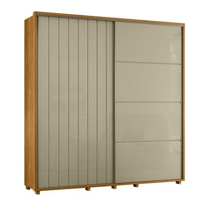 Imagem de Guarda-Roupa Casal Monet Ripado 2 Portas De Correr 4 Gavetas - 7 Decor