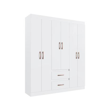Imagem de Guarda Roupa Casal Multimóveis 6 Portas e 2 Gavetas CR35210 MDF MDP