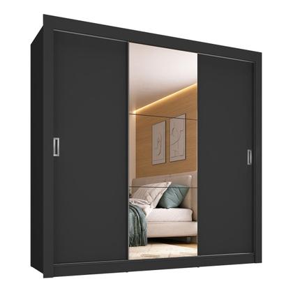 Imagem de Guarda-Roupa Casal Multimóveis Barcelona 3 Portas de Correr com Espelho CR35402