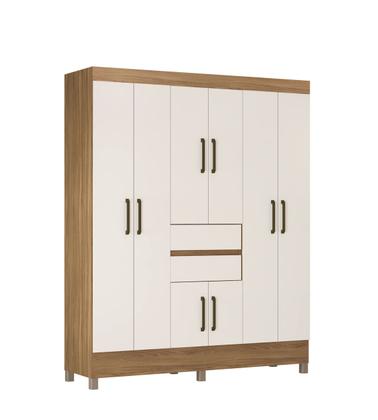 Imagem de Guarda-Roupa Casal Munique 8P - Amendola Touch / Off White