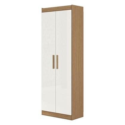 Imagem de Guarda Roupa Casal Nápole 2045149 e Armário Multiuso 2000191 e Cômoda 2014140 Atacama Off White - Aramóveis