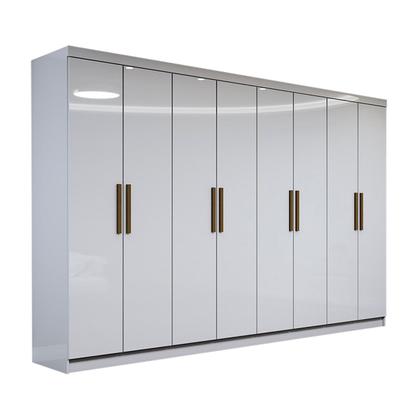 Imagem de Guarda-Roupa Casal Odisseia 8 Portas 4 Gavetas Branco - Panorama Móveis