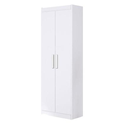 Imagem de Guarda Roupa Casal Porto 8 Portas 4 Gavetas com Cômoda Sapateira Londres e Armário Multiuso 2 Portas 2000191 Branco Brilho  Aramóveis