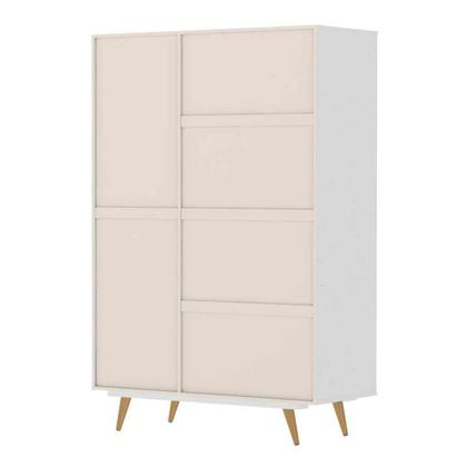 Guarda-Roupa Casal Retrô Plus 3 PT 3 GV Branco Acetinado - Mobly Imagem de Guarda-Roupa Casal Retrô Plus 3 PT 3 GV Branco Acetinado