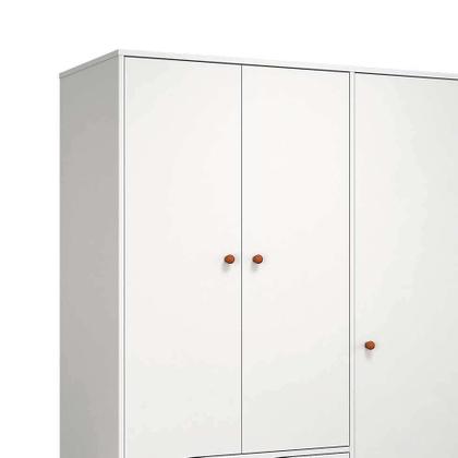 Guarda-Roupa Casal Retrô Plus 3 PT 3 GV Branco Acetinado - Mobly Imagem de Guarda-Roupa Casal Retrô Plus 3 PT 3 GV Branco Acetinado