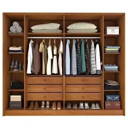Imagem de Guarda Roupa Casal Ripado 6 Portas 6 Gavetas Barcelona Cinamomo Off White Tcil Móveis MOVEIS TCIL