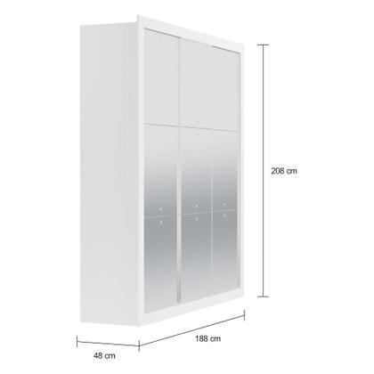 Guarda-Roupa Casal Rita Gold 3 PT 4 GV Branco - Mobly Imagem de Guarda-Roupa Casal Rita Gold 3 PT 4 GV Branco