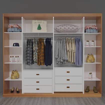 Imagem de Guarda-Roupa Casal Rivoli 100%MDF 6 Portas 6 Gav Bom Pastor