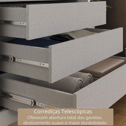 Imagem de Guarda-Roupa Casal Severo 6 Portas 6 Gavetas com Espelho Branco - Panorama Móveis