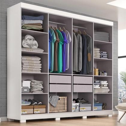 Imagem de Guarda Roupa Casal Tonielque 8 Portas 4 Gavetas Lisboa Com Pés