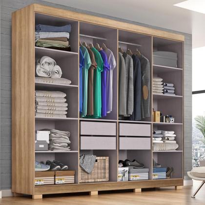 Imagem de Guarda Roupa Casal Tonielque 8 Portas 4 Gavetas Lisboa Com Pés