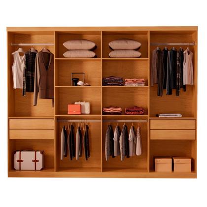 Imagem de Guarda Roupa Casal Toronto MDF 8 Portas e 4 Gavetas Moderna Mobília