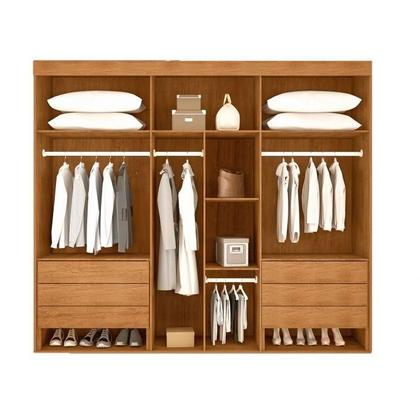 Imagem de Guarda-Roupa Casal Triunfo 6 PT Imbuia e Off White