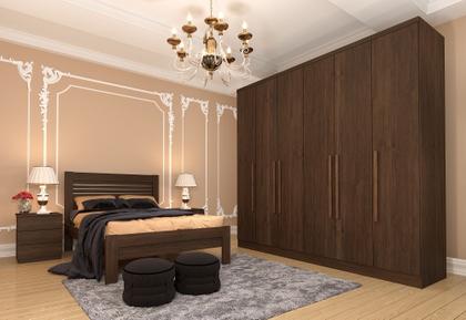 Imagem de Guarda Roupa Casal Veneza 6 Portas 4 Gavetas Tcil