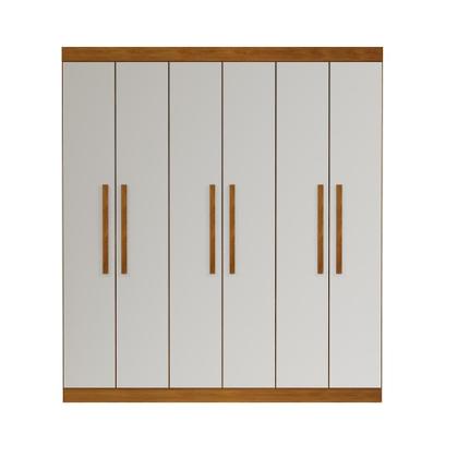 Imagem de Guarda-Roupa Casal Ventura 6 PT Imbuia e Off White