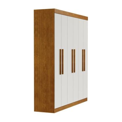 Imagem de Guarda-Roupa Casal Ventura 6 PT Imbuia e Off White
