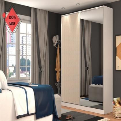 Imagem de Guarda Roupa Closet Compass 2 Portas Com 1 Espelho  Nova Mobile