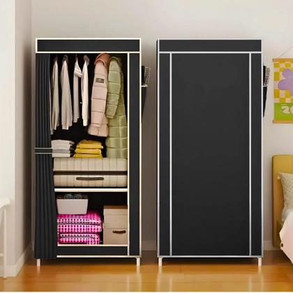 Imagem de Guarda Roupa Closet Dobrável Organizador com Capa de Tecido