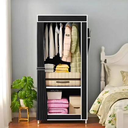 Imagem de Guarda Roupa Closet Dobrável Organizador com Capa de Tecido