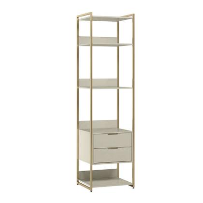 Guarda-Roupa Closet Industrial Mital 2 GV Off White e Dourado 54 cm - Mobly Imagem de Guarda-Roupa Closet Industrial Mital 2 GV Off White e Dourado 54 cm